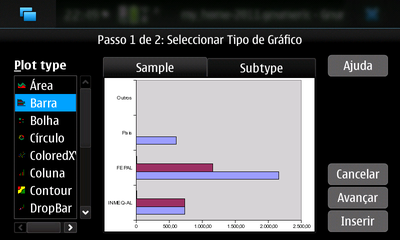 gnumeric - grafico